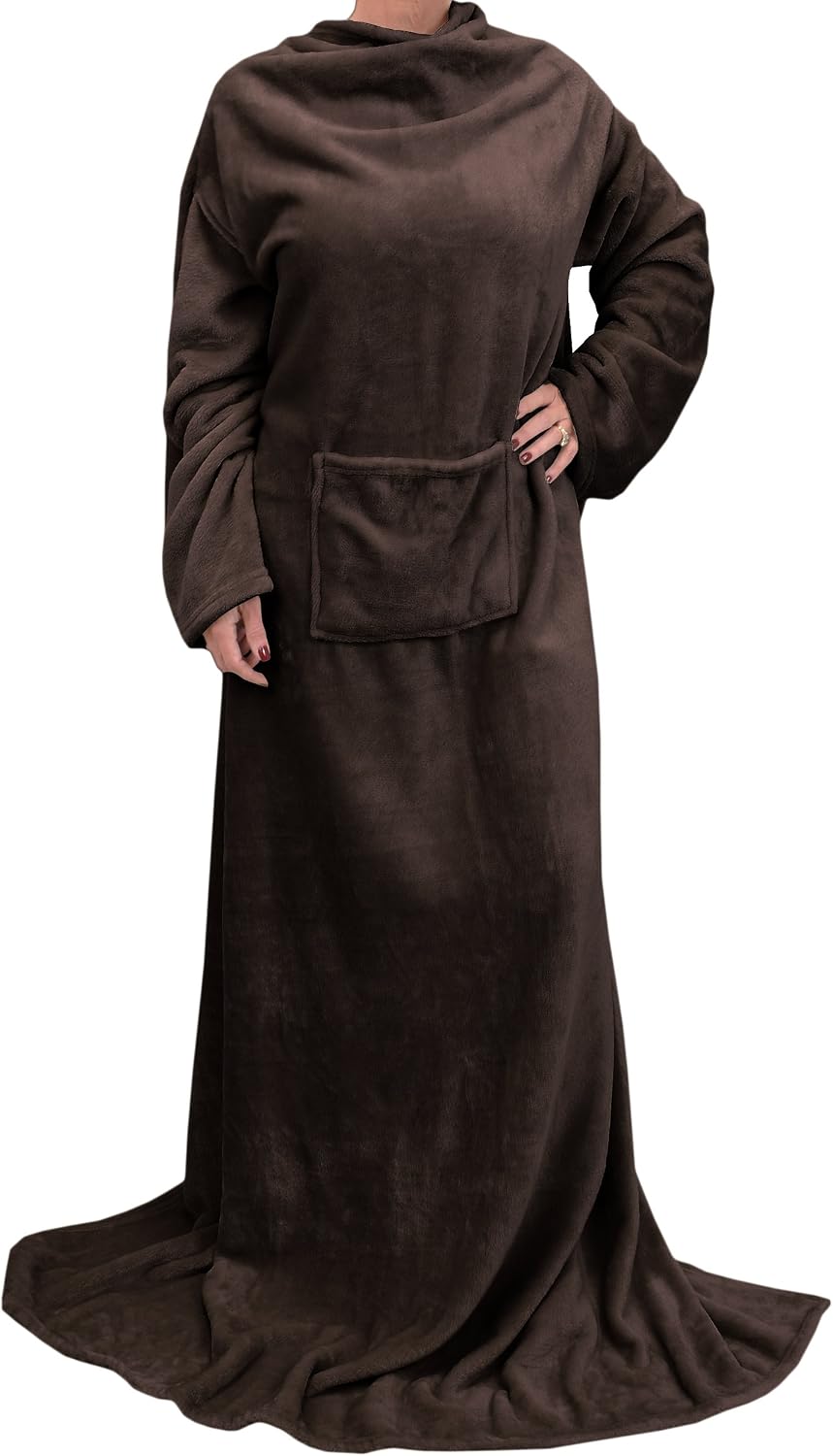 Catalonia Wearable Blanket with Sleeves for Women & Men, Fleece Wrap Throw | Cozy Sleeve Design for Hands-Free Comfort, Perfect for Reading, TV Time & Relaxing, Christmas & Birthday Gift