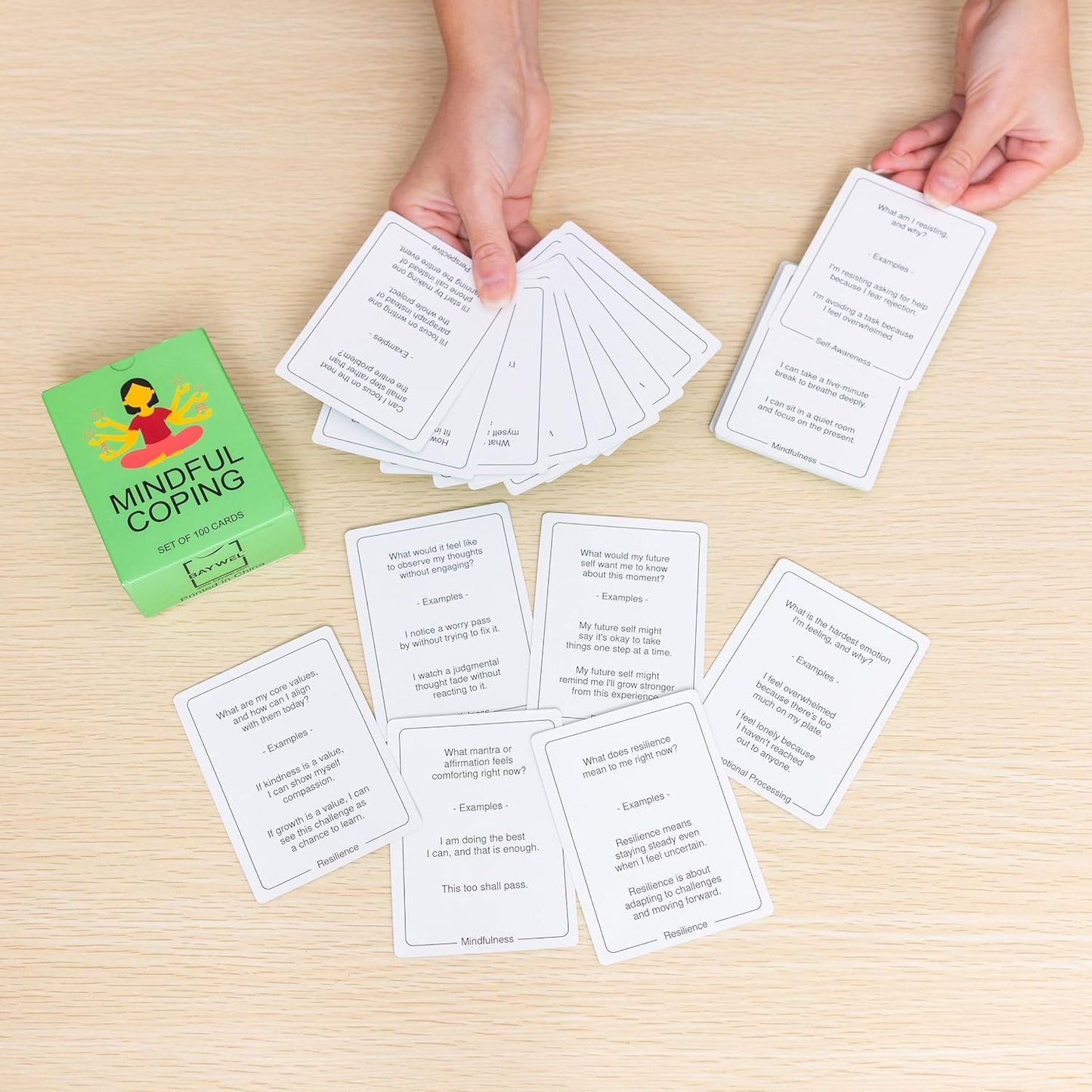 100 Mindful Work Cards – Mindfulness & Self‑Care Prompts for Professionals | Desk & Travel Deck for Stress Relief, Focus, Motivation & Well‑Being