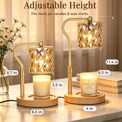 Candle Warmer Lamp with Timer Dimmable Home Decor Birthday Gifts for Women