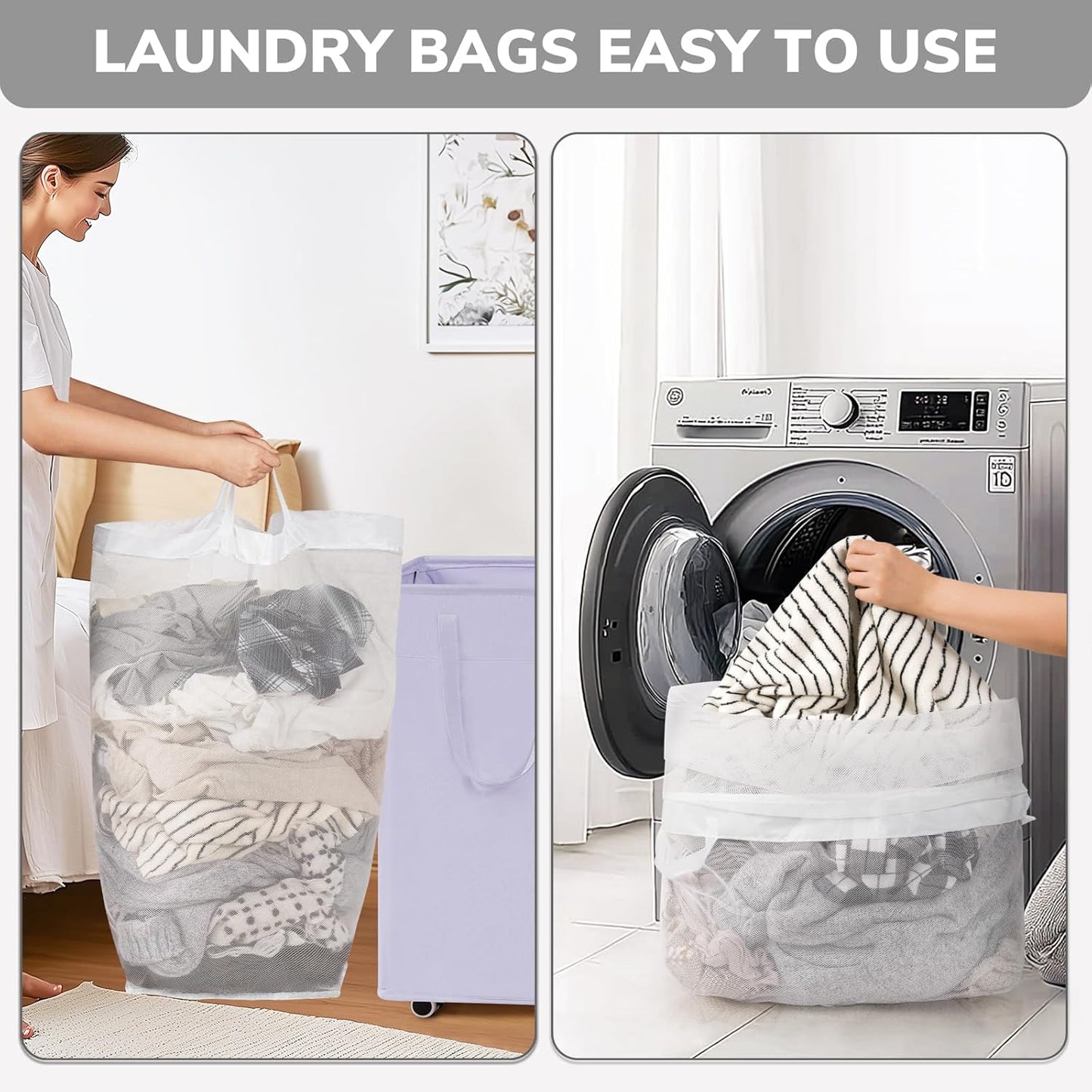 Goodpick 75L Laundry Basket with Wheels & Removable Wash Bag for Dorm | Rolling Laundry Basket with Handles for Dirty Clothes, Fodable Hamper for Laundry Room, Dorm Room Essentials, Grey