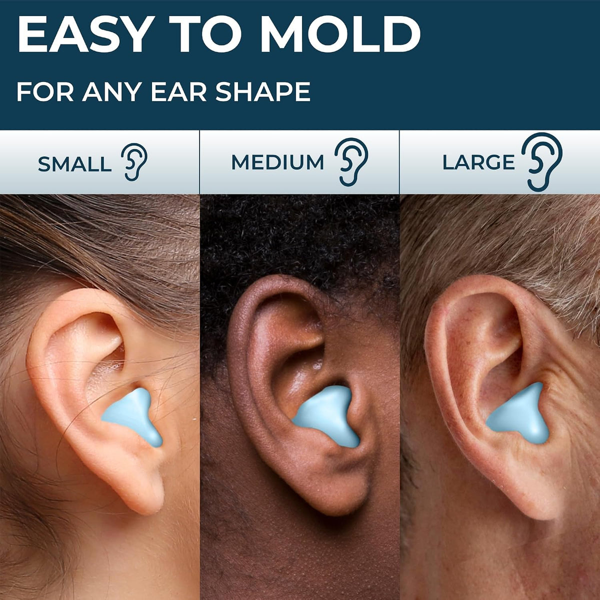 Peace&Quiet PQ Wax Ear Plugs for Sleeping - 50 Silicone Wax Earplugs