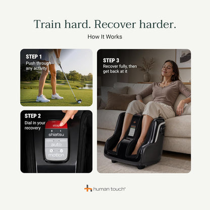 Human Touch Reflex5s Foot & Calf Massager Plantar Fasciitis - HSA Approved