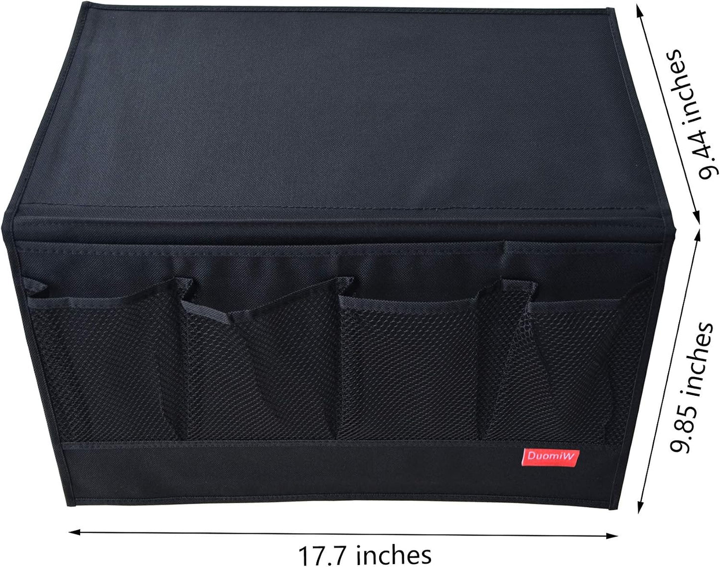 Bedside Storage Organizer, Bedside Caddy, Table Cabinet Storage Organizer, TV Remote Control, Phones, Magazines, Tablets, Accessories, Grey