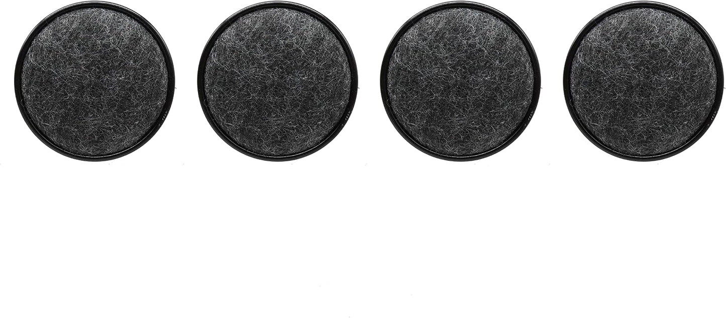 Shepherd Hardware 9091 2-Inch Carpet Base Furniture Cups, 4-Pack,Brown