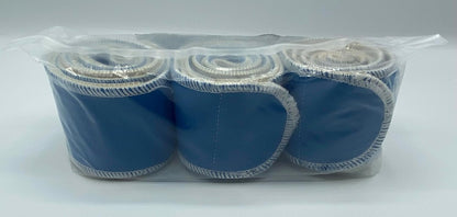 Therapeutic Treatment Wrap, 3 Count Pack, Binder Tape Like Wrap, Elastic Stretch, Effectively Holds Moist Heat Packs, Heating Packs, Cold Packs and Electrodes in Place (2.5" W x 24" L)