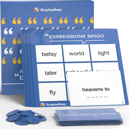 Keeping Busy Expressions Set 1 Dementia Activities for Seniors | Alzheimer Products for Elderly Patients | Fun Memory Game Toy & Cognitive Brain Puzzle for Senior Citizens w/Memory Loss or Alzheimers