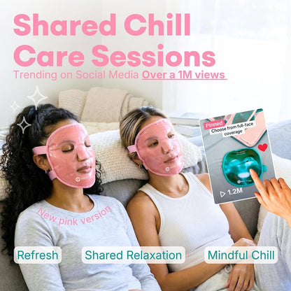 Medi Grade Cooling Face Mask, Gel Ice Pack for Face with Lycra Cover