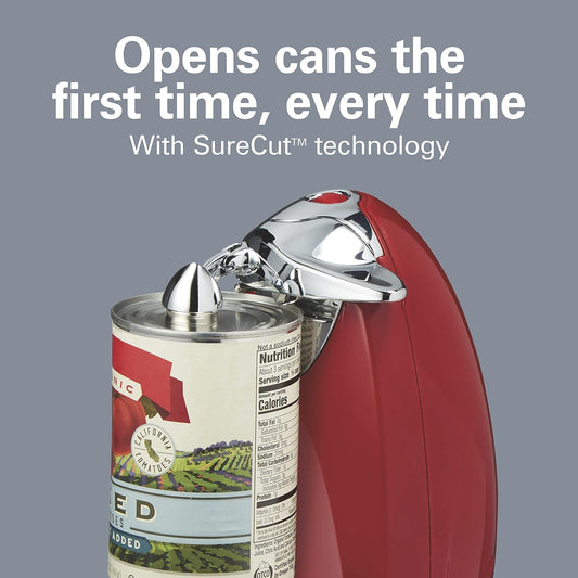 Hamilton Beach Classic Chrome Electric Can Opener with Automatic Shutoff