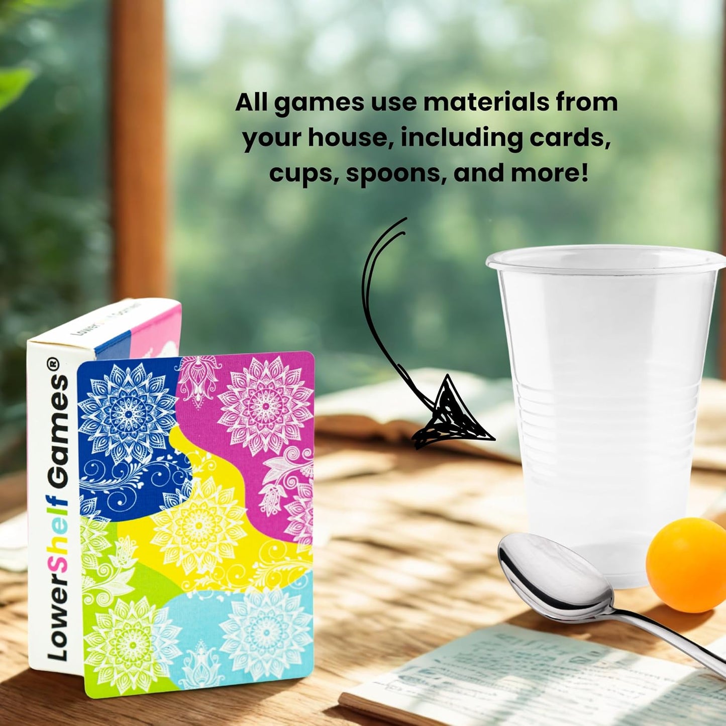 Super Deck, 52 Family Card Games with QR Code Tutorials, Interactive Playing Cards, Ages 13+