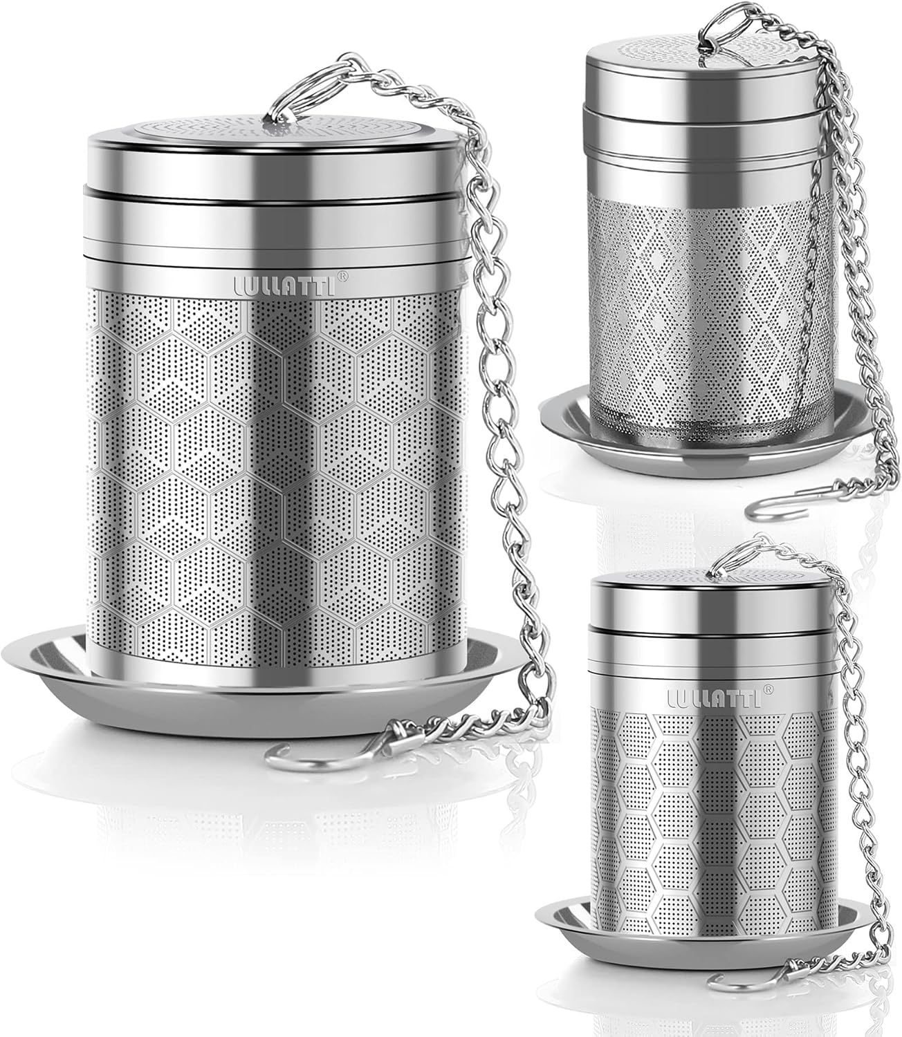 2 Pack 304 Steel Fine Mesh Tea Infusers for Loose Leaf Tea | Versatile for tea, spices & seasonings, fine mesh traps sediment, dishwasher-safe