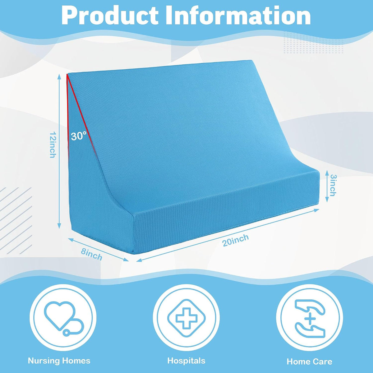 ROYALAY Blanket Lifters for Foot of Bed, Foot Tent Blanket Support Holder for Surgery Recovery, Foot Block Pillow Cradle Tent Sleep Support Supplies for Foot, Ankle, Leg, Knee, Toes Pain(S)