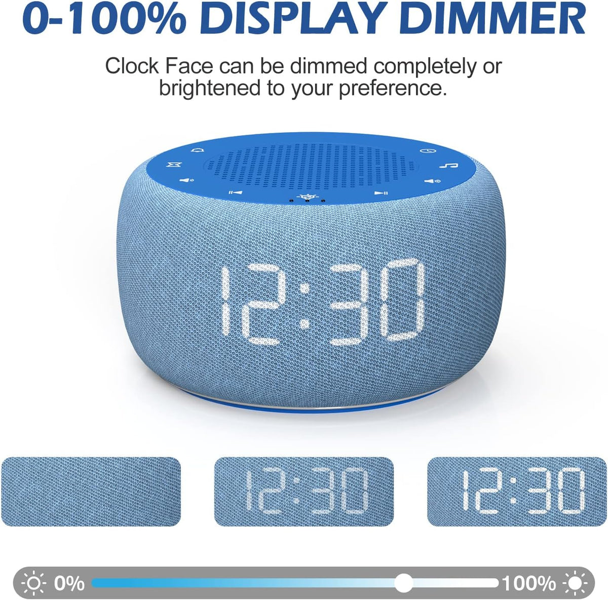 Buffbee Pro 2nd Gen| Sound Machine, Alarm Clock with Bluetooth Speaker