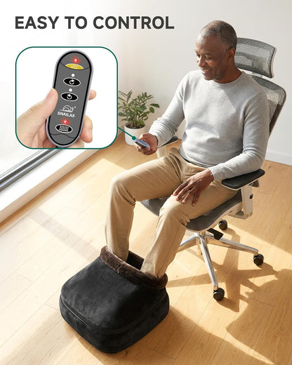 Snailax Shiatsu Foot Massager with Heat, Foot Warmer with Removable Cover