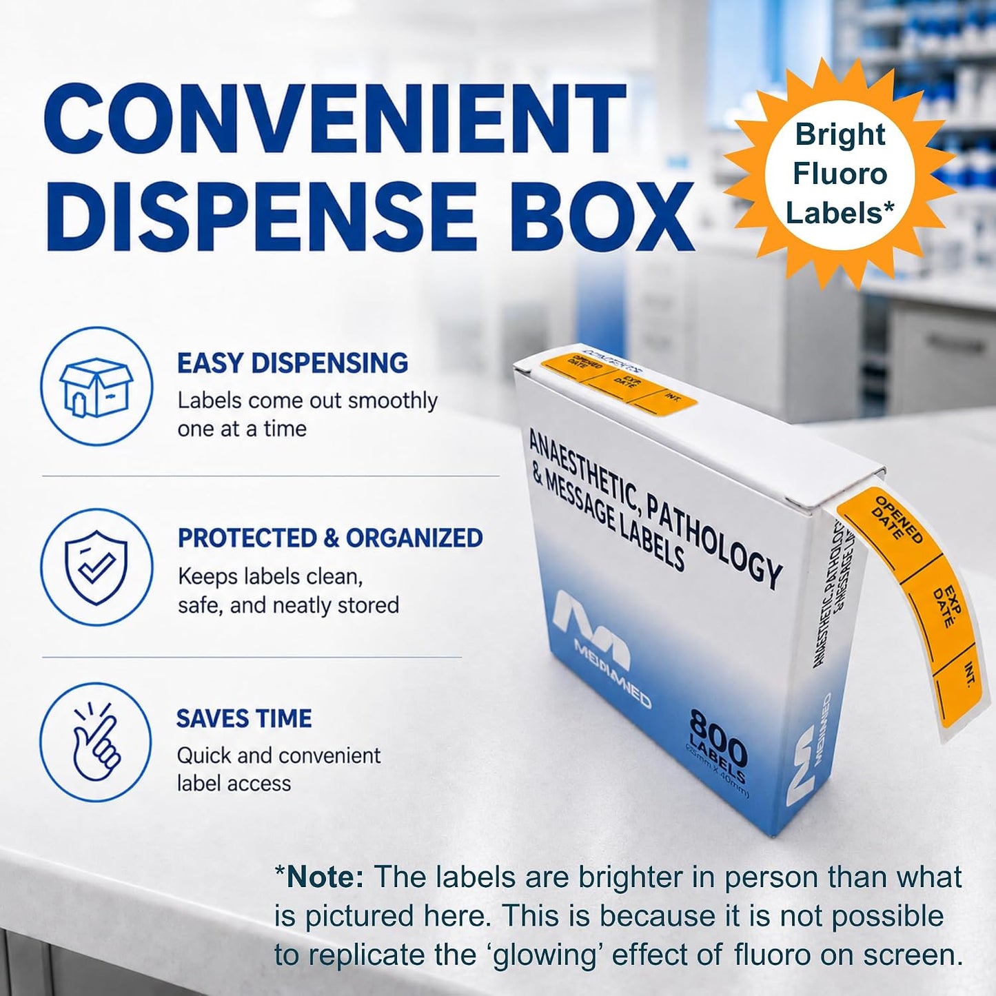 Pantry Labels for Containers, Waterproof Date & Contents Food Labels, 1" x 2" (25.4 x 50.8mm), 500/Roll, Writable