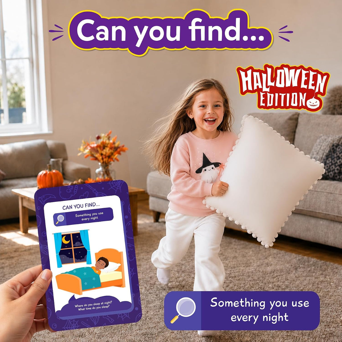 Skillmatics Found It Indoor – Scavenger Hunt Card & Board Game for Kids