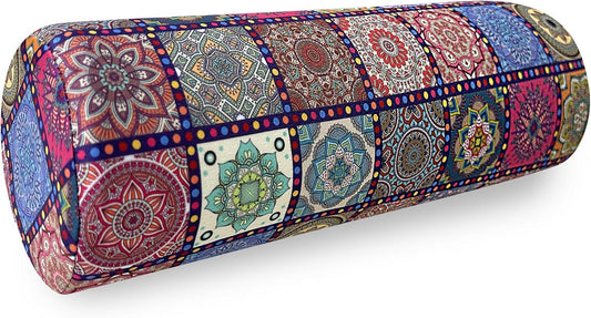 Neck Roll Pillow for Sleeping,Ergonomic Cylinder Tube Pillows for Cervical Spine and Neck Support,Versatile Roll Pillow for Bed,Office,and Travel,Memory Foam Bolster with Washable Cover