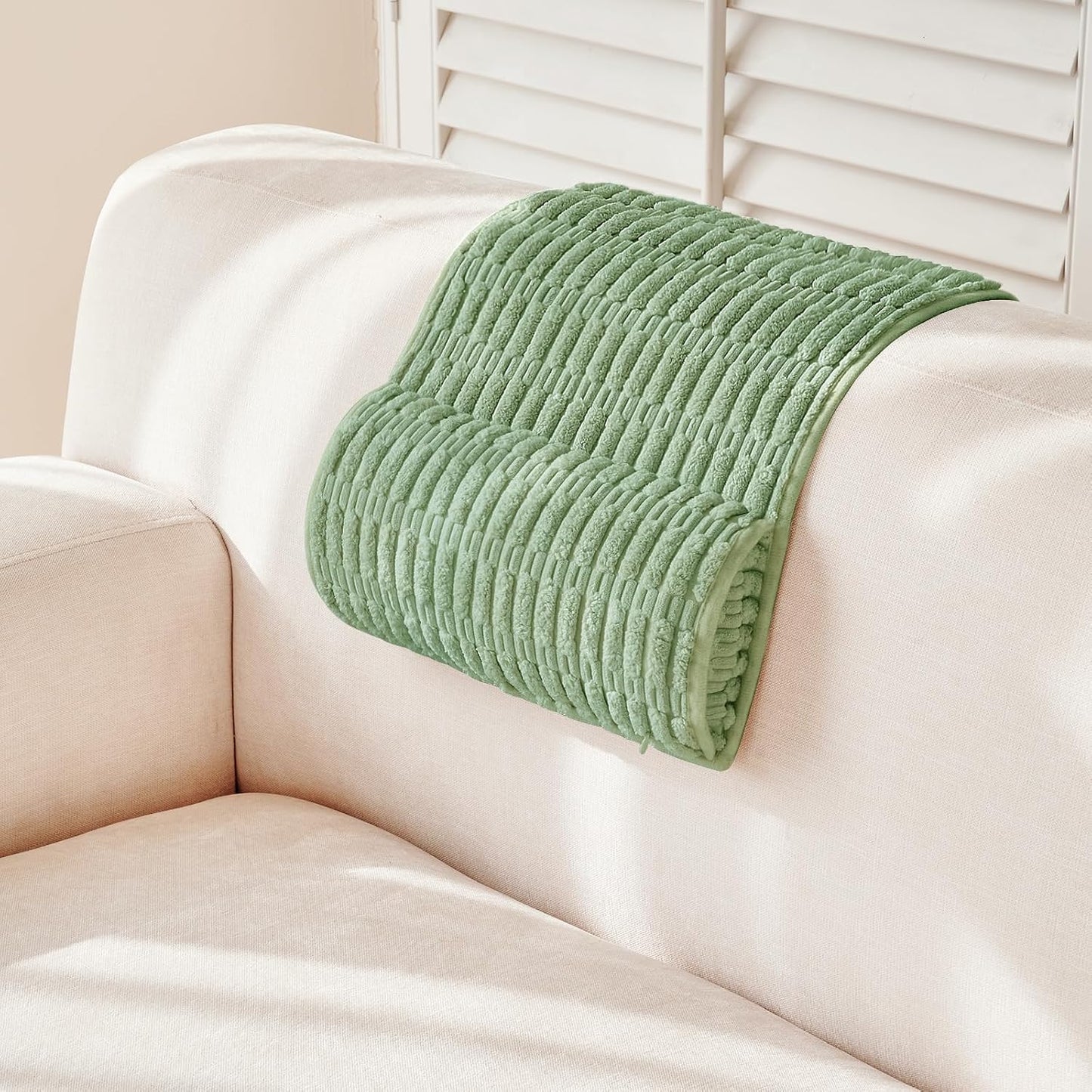 Headrest and Support Pillow,Recliner Pillow for Neck, Head, or Foot for Office or Massage Chairs, Neck Pain Relief and Cervical Support. Nonslip, Zipped Cover.(Cream, 5.5" Wx13 Lx3 H)