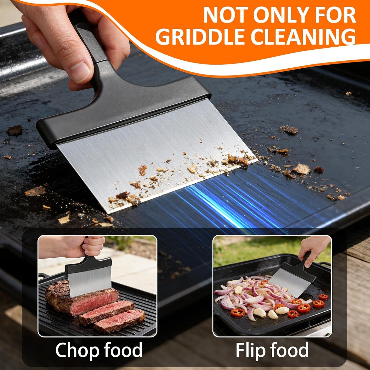 Griddle Cleaning Kit for Blackstone,15 Pieces Flat Top Grill Cleaning Kit with Grill Scraper, Griddle Bricks and Brush Easy to Remove Stain,Griddle Accessories Cleaner Tool Set with Storage Bag