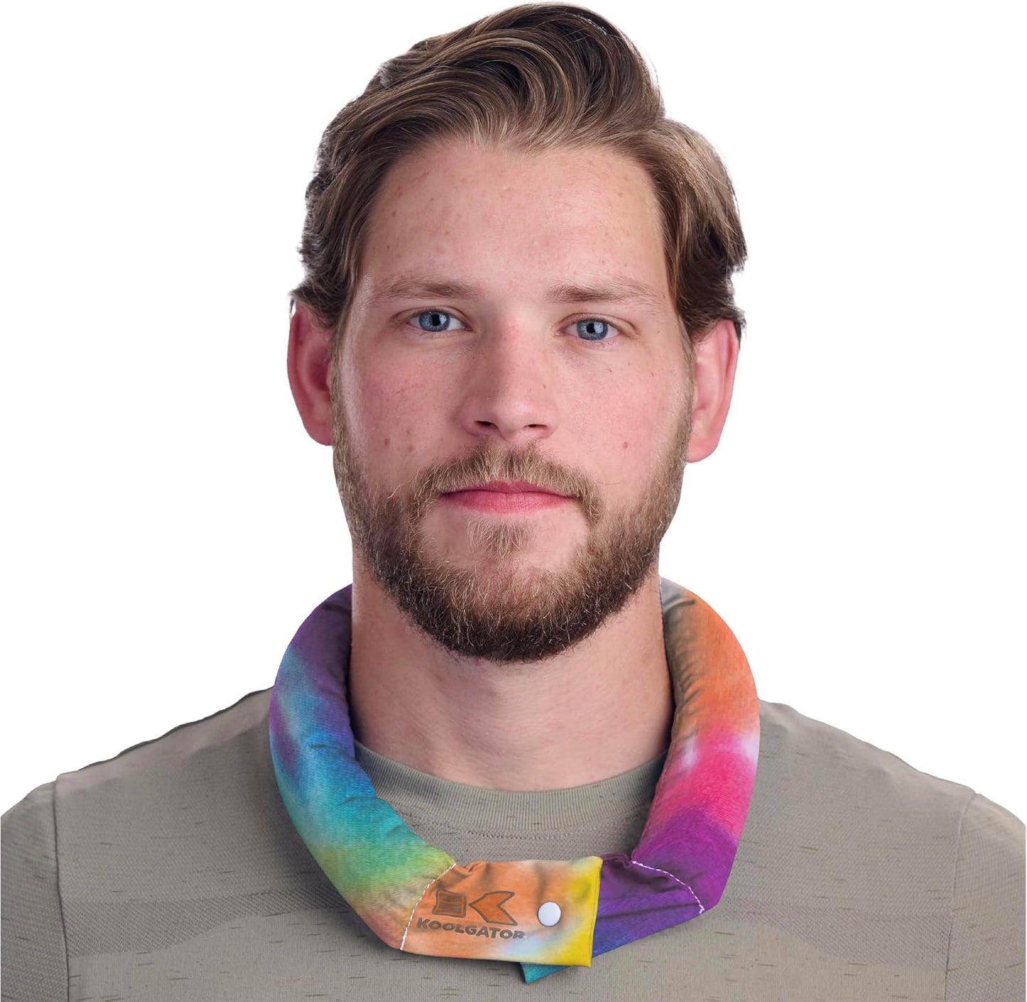KOOLGATOR Evaporative Cooling Neck Wrap, Blue Paisley, 1 Pack | Reusable Neck Cooler with Long Lasting Relief During Hot Weather Activities, Sports, & Outdoor Work