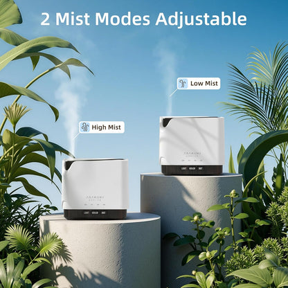 ASAKUKI Essential Oil Diffuser Smart WiFi Humidifier 700 ml | Easy Connect with Alexa and Google Home, Phone App & Voice Control, Customized Schedule Timers and LED Light