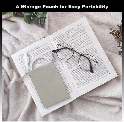 ROOKIELEDS Full-Page Reading Light, 70-Hour Rechargeable Clip-on Book Light