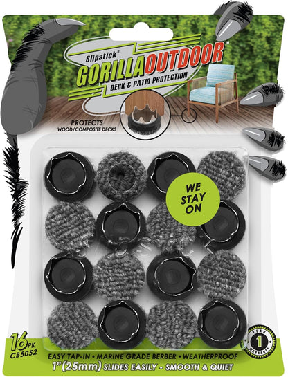 Slipstick Gorilla Felt Furniture Pads (189 Piece Variety Pack) Premium Furniture Pads & Chair Leg Floor Protectors for Hardwood Floors & Hard Surfaces