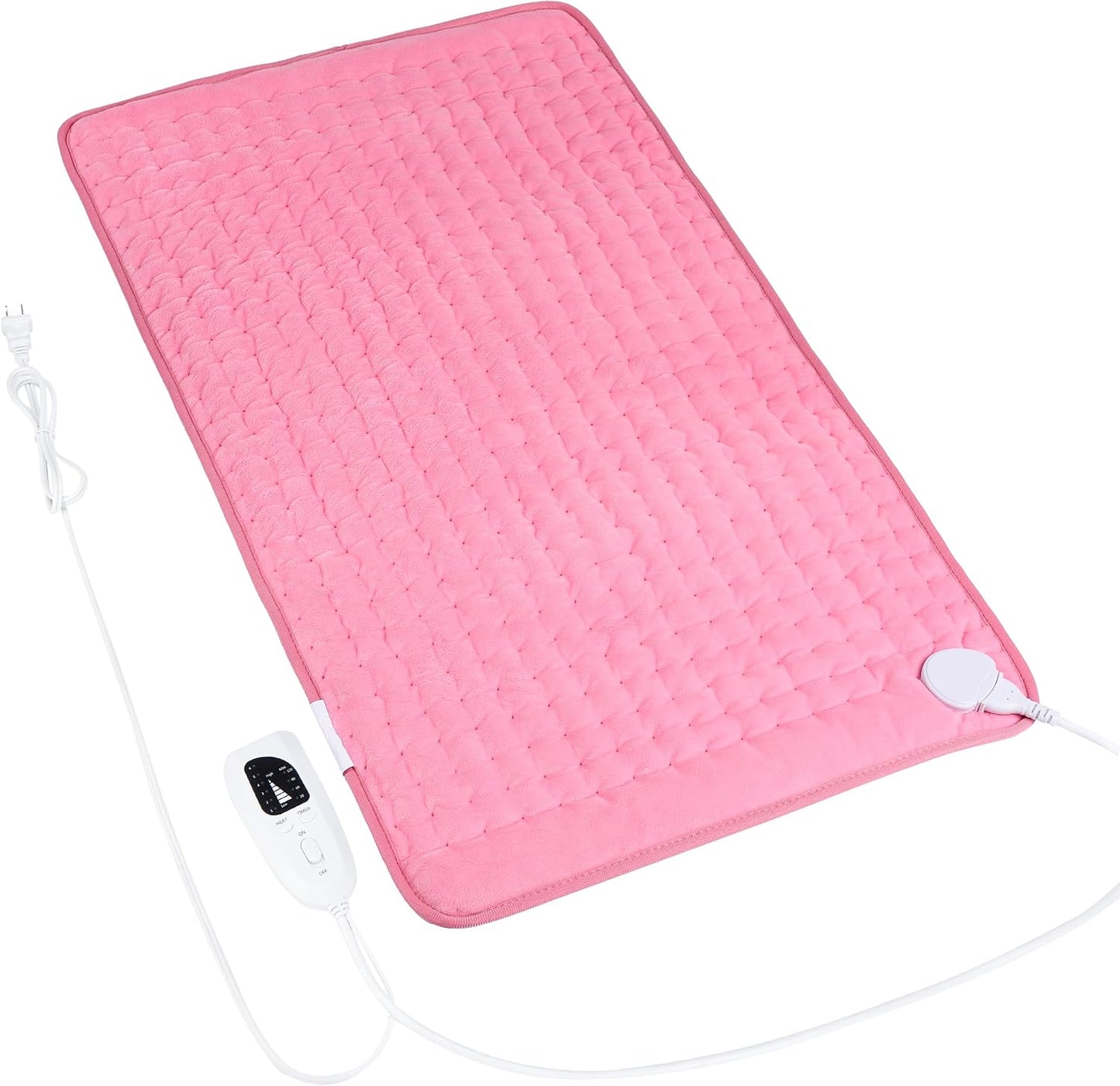 Heating Pad Electric Heat Pad, Hot Heated Pad,Multiple Temp and Timer Settings,Suitable for Shoulders, Neck, arms, Abdomen, Back, Legs, etc. (Gray Green, 24"X12")