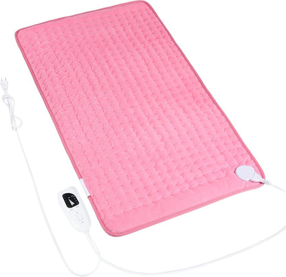 Heating Pad Electric Heat Pad, Hot Heated Pad,Multiple Temp and Timer Settings,Suitable for Shoulders, Neck, arms, Abdomen, Back, Legs, etc. (Gray Green, 24"X12")