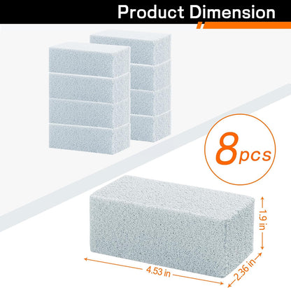 Heavy Duty Griddle Cleaning Brick with Handle | Grill Cleaner for Cleaning Flat top, Pumice Griddle Cleaning Stone Removing Stains for BBQ, Swimming Pool, Sink(5 Pack)