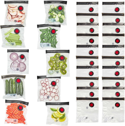 For food to stay fresh up to 5X longer, pump required (not included).
