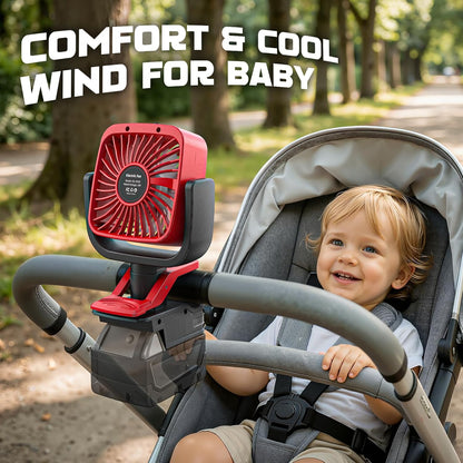 Ecarke 4" Clip Fan Compatible with Milwaukee 18V Battery (Tool Only) 3-Speed Cordless Clip-On Fan with 360° Rotation Low Noise Portable Desk Fan for Camping Jobsite Tent Fishing Outdoor