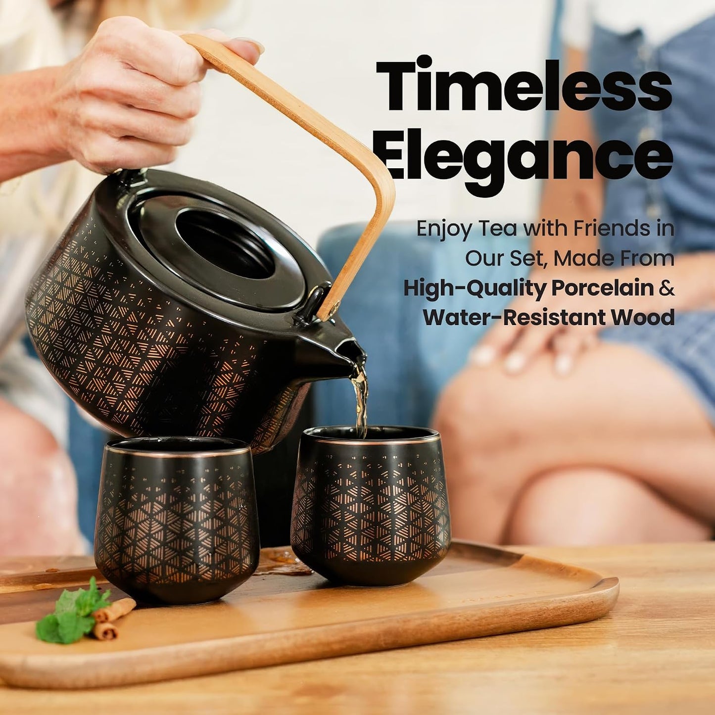 Viante Alba Electric Tea Kettle With Infuser, No Plastic, 1.5L | Borosilicate glass & 304 stainless steel construction. 4 temp presets, keep-warm, cordless, auto shut-off