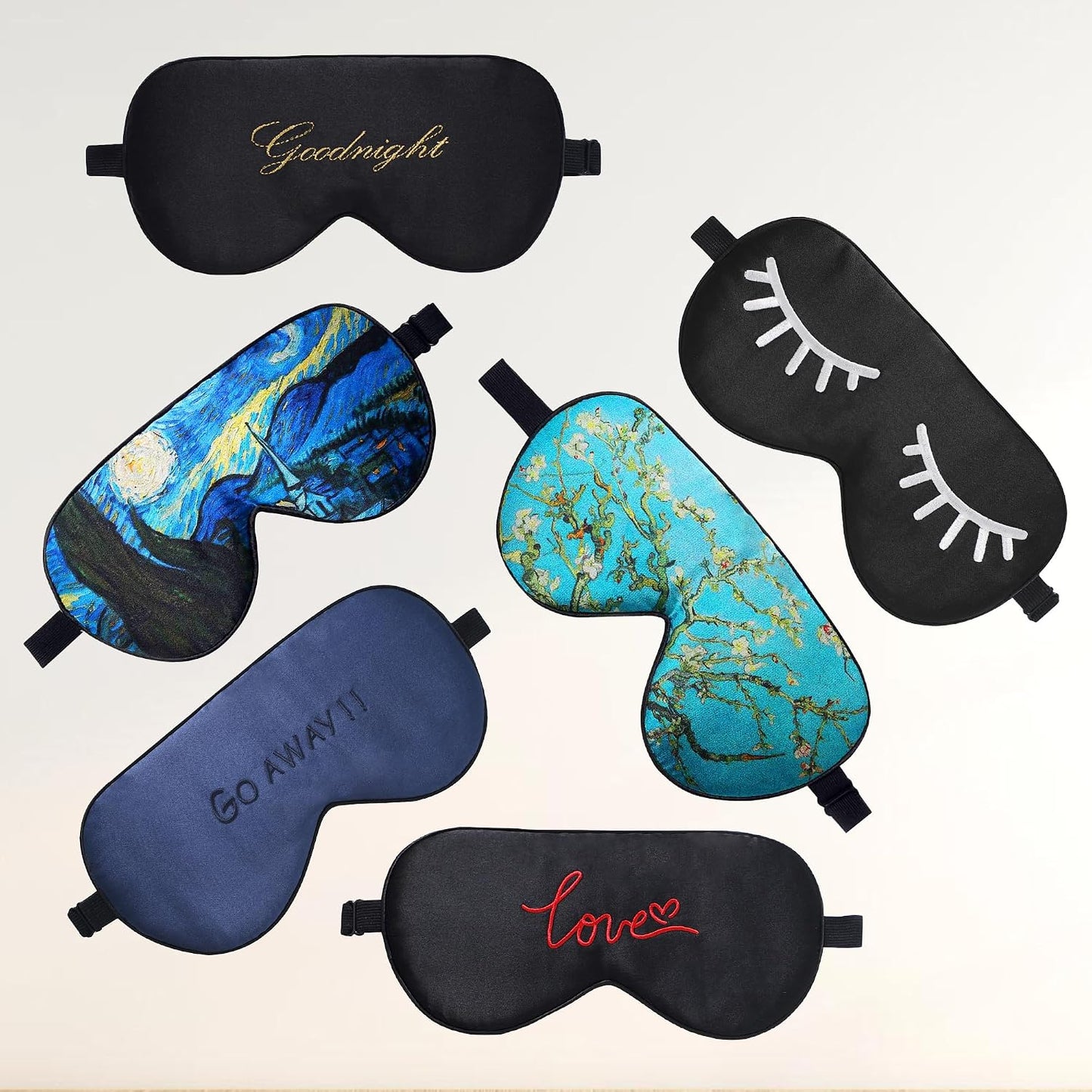 ZIMASILK Adjustable 100% Mulberry Silk Sleep Mask | Super-Smooth Soft Natural Silk Eye Mask for Sleep, Travel, Multiple Color Options ( Navy Blue )