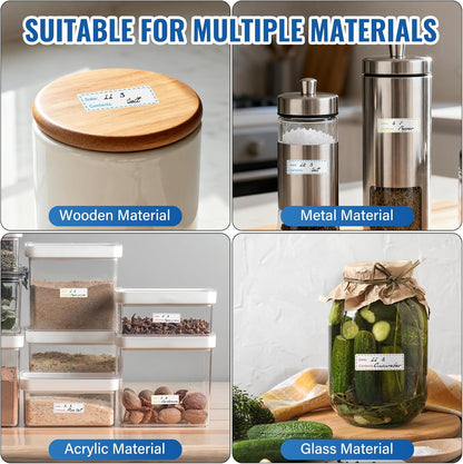 Freezer Labels - Water & Oil Resistant Food Storage Stickers (Freezer Labels (3 Color Rolls))