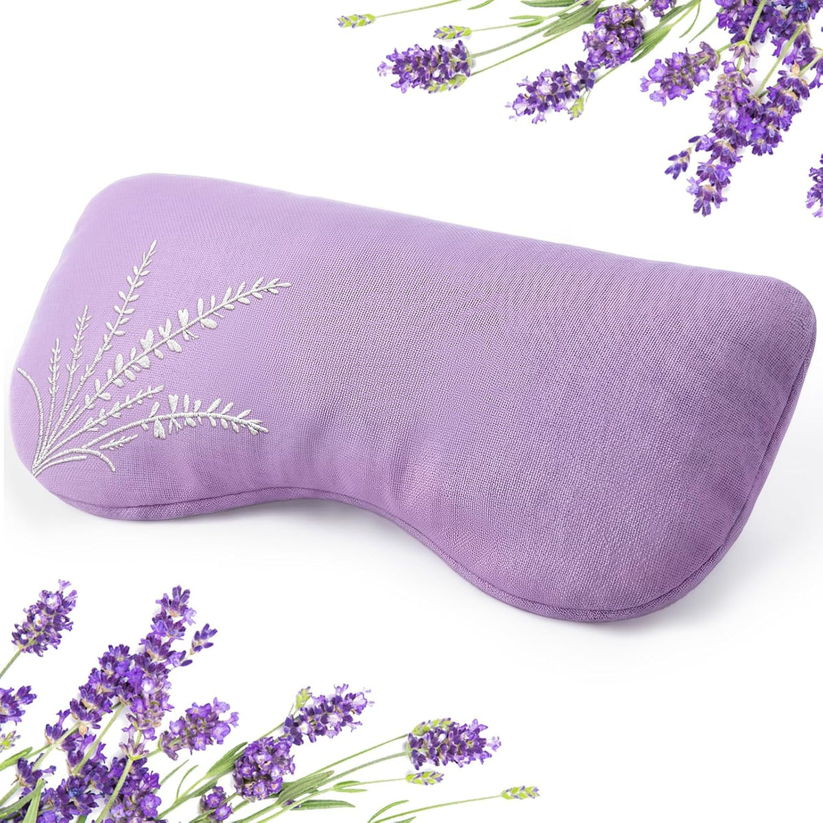 Hihealer Weighted Lavender Eye Pillow, Linen Flaxseed Eye Mask for Sleeping