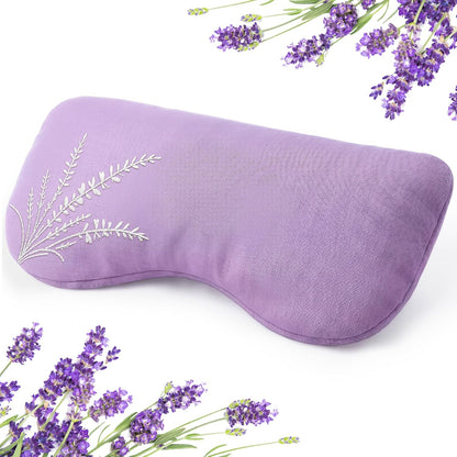 Hihealer Weighted Lavender Eye Pillow, Linen Flaxseed Eye Mask for Sleeping