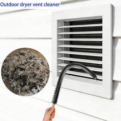 Full-Bristle Dryer Vent Cleaner Brush, 29.52 Inch Flexible Dryer Lint Brush | Refrigerator Coil Cleaning Brush, Lint Trap Cleaning Tool, Long Handle Dust & Pet Hair Remover for Trap and Duct, 1PCS