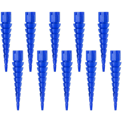 10 Pcs Wood Anchor, Fix Stripped Wood Screw Holes, Red | Fits Screws Sizes #2 to #16, Repairs Stripped Screw Holes, For Door Hinges, Cabinets and Furniture, Easy to Install