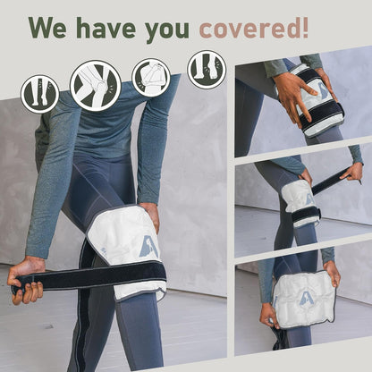 Flexible Knee Wrap Hot and Cold Gel Pack 10" x 12.5"