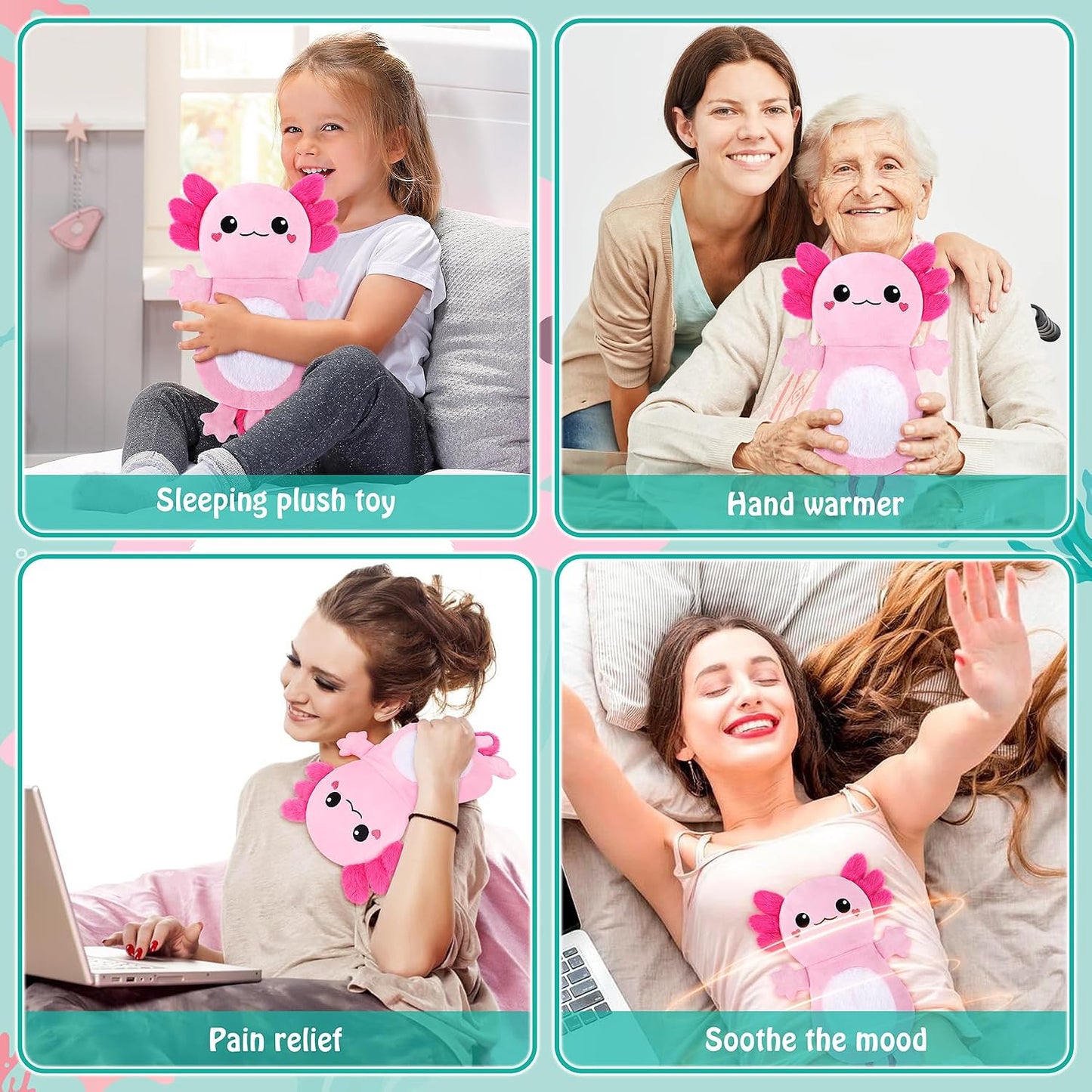 Microwave Heating Pad for Period Cramps,Otter Microwavable Heating Pad for Shoulder Neck Back Knee Pain Relief with Lavender Scented,Cute Otter Plush Toys Heat Pack for Women Kids Birthday