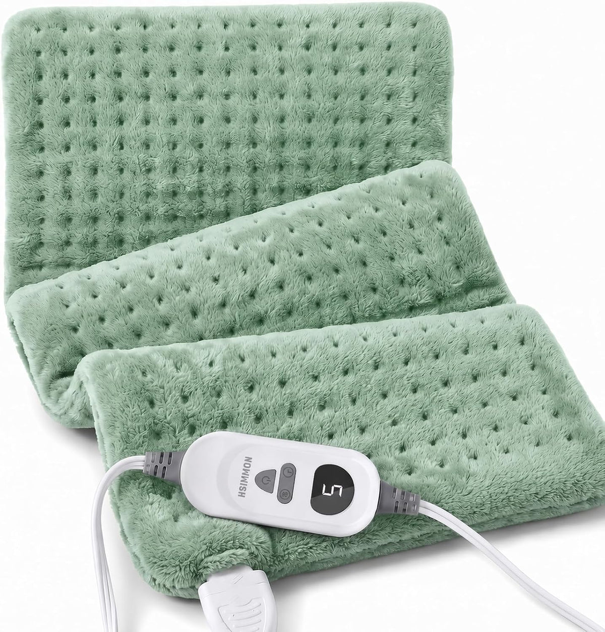 Electric Heating Pad for Back, Cramps, Shoulder, Moist & Dry Heat, 12"x24"