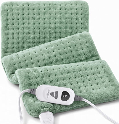 Electric Heating Pad for Back, Cramps, Shoulder, Moist & Dry Heat, 12"x24"