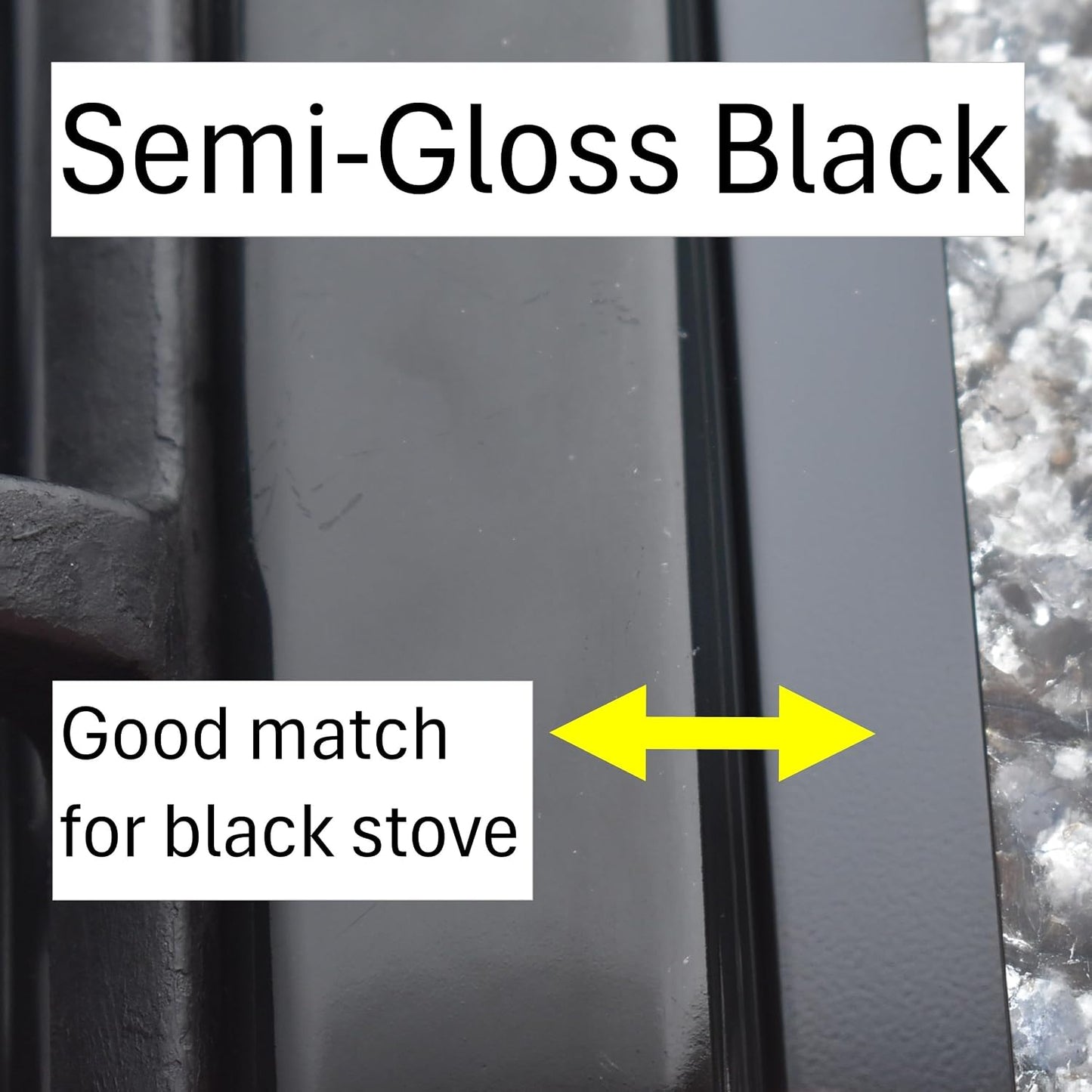 TrueGem Stove Gap Covers, 23.4", Black | Stainless Steel