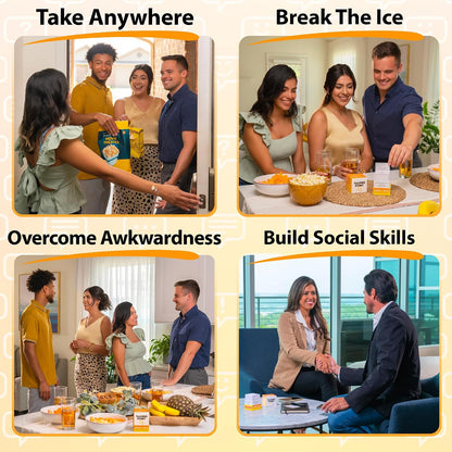 200 Fun Icebreaker Conversation Starter Cards for Adults - Easy Small Talk | Ice breaker card game, get-to-know-you & table talk games; question cards for work; 8 topic categories by Talking Point Cards
