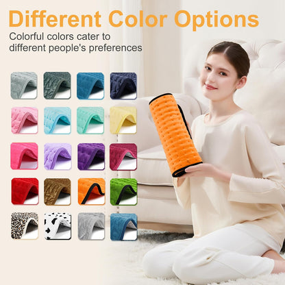 Heating Pad,Heated Blanket,Heating Pad for Back Neck,Grey,24x12 Inch | Electric Heating Pad,Dry/Moist Heat Heating Pads,Heating Pads for Shoulder,Abdomen,Heat Pad for Women Men,Birthday Gift
