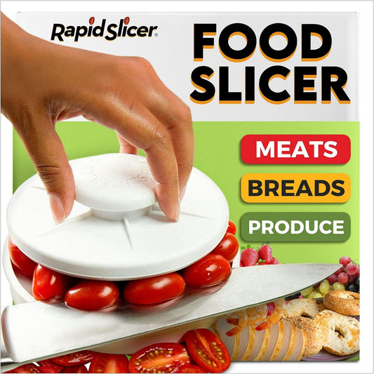 Food Cutter for Tomatoes, Grapes, Strawberries & Bagel Slicer
