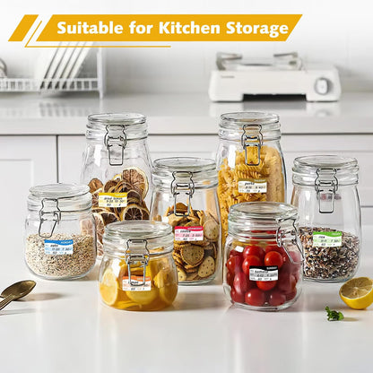 1680 Pcs 1" Square Day of The Week Labels, Removable & Writable Food Stickers in English/Español/Français for Restaurant Kitchen Containers and Inventory Management (Inches, 1 x 1)