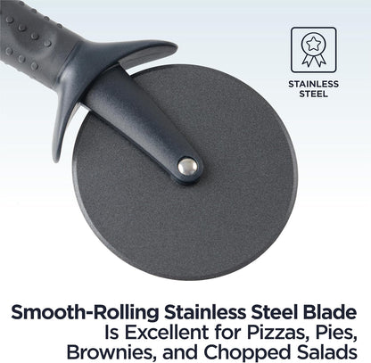 Deiss Lux Heavy Duty Pizza Cutter With Wheel Slicer and Deiss PRO Swivel Vegetable Peeler