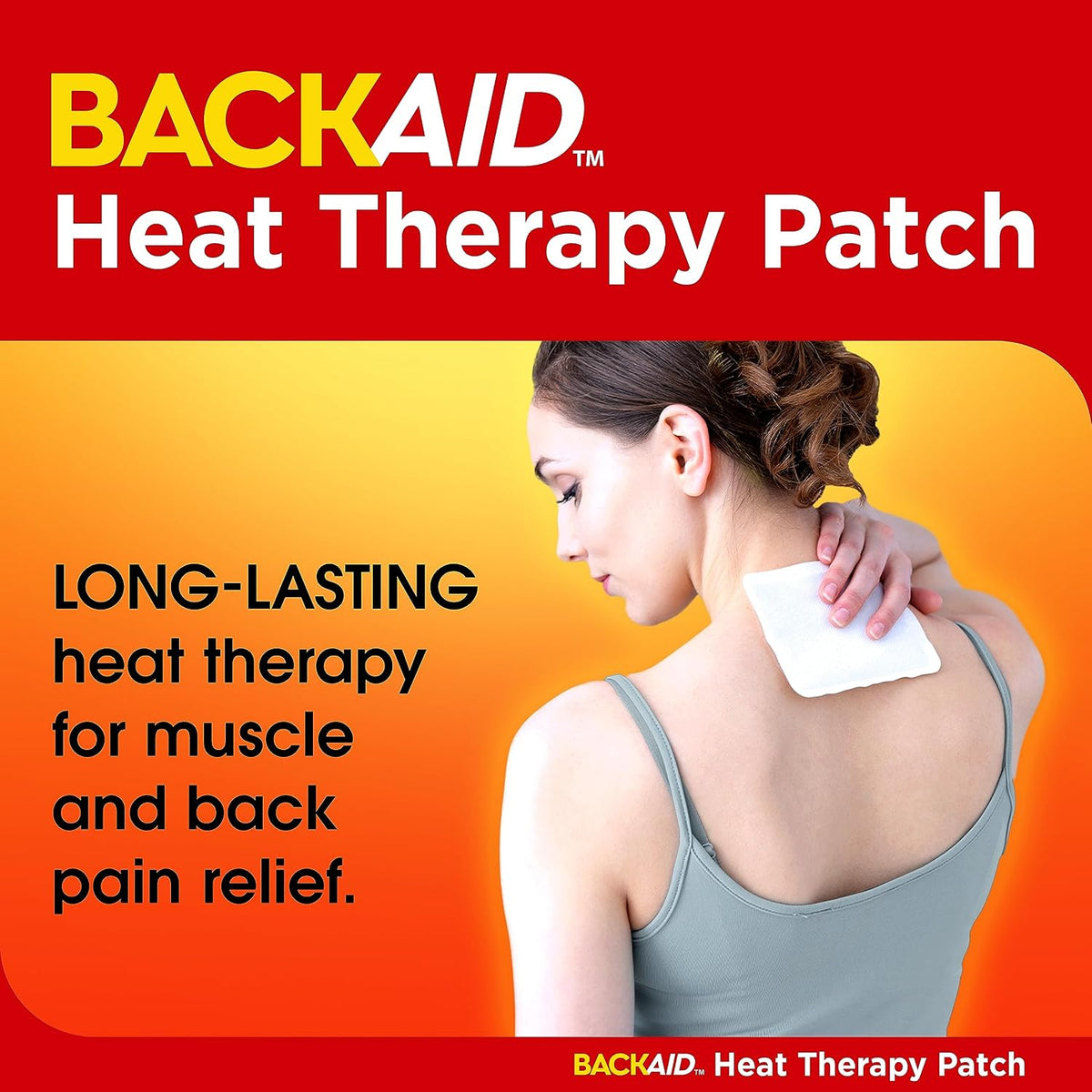 Backaid Heat Therapy Patch, Air-Activated Therapeutic Heat, Wide