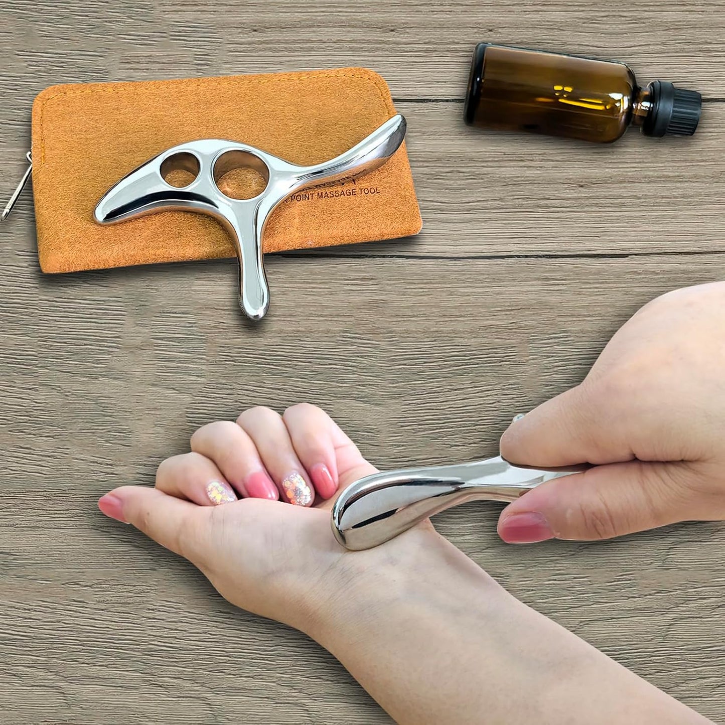 Gua Sha Trigger Point Massage Tool -Thumb Protector,Deep Tissue Massage,Muscle Scraper Tool (T)